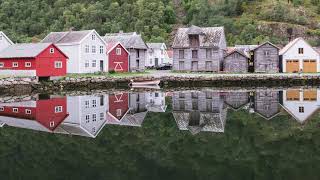 Thunderstorm and Rain Sounds in a Norwegian Village (Loop)