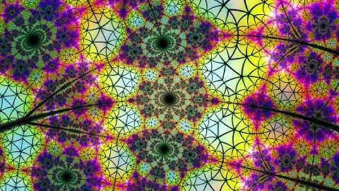 Hypnotic Fractal Symmetry Loop – Relaxing Visualizer (10 Minutes)
