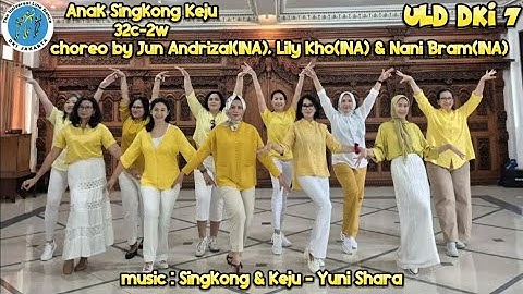 ANAK SINGKONG KEJU Choreo by. Jun A, Lily K, Nani B | Demo | Line Dance | ULD DKI 7