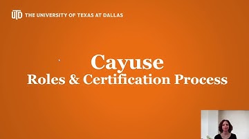 Cayuse IRB: Roles and Certification