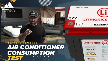 Lithionics Battery Consumption Test - What to Expect I Nomadic Cooling 3000 I Winnebego Revel