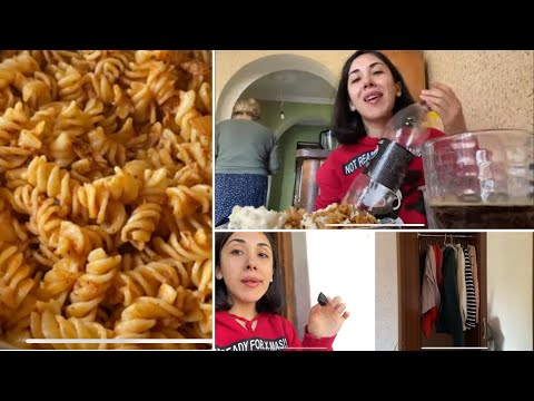 რა ვიყიდეთ კარფურში🛒პასტა ტონო🍝ცოტა დალაგება👚👖წყალი ისევ დაწყვიტეს🤦🏻‍♀️