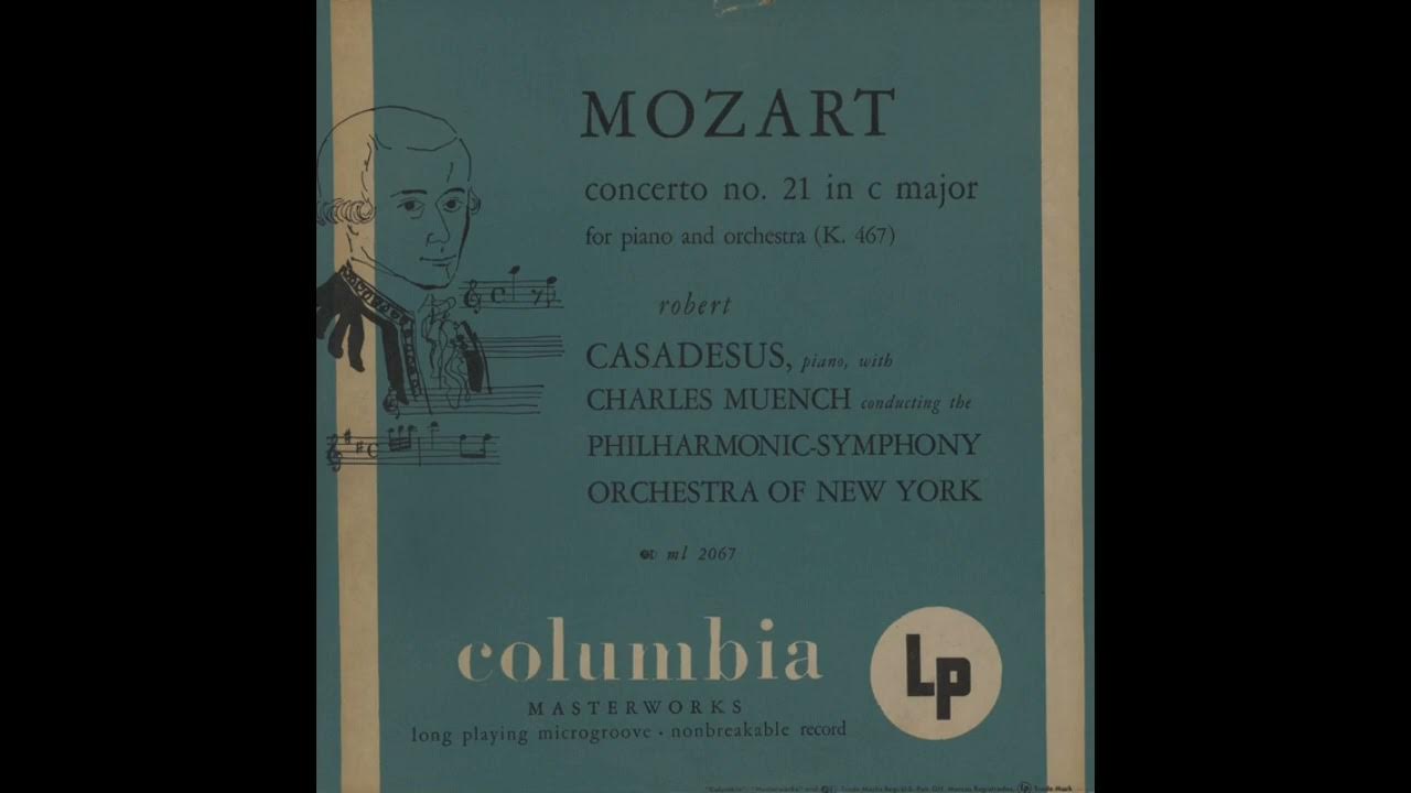 Mozart K. 467 Concerto No.21 In C Major Andante YouTube