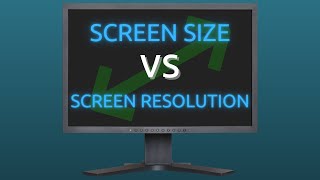 حجم الشاشة مقابل دقة الشاشة - موضح
