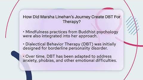 How Did Marsha Linehan