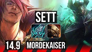 SETT vs MORDEKAISER (TOP) | 6 solo kills, 8/2/3, Dominating | KR Diamond | 14.9