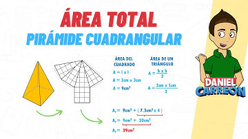 AREA TOTAL DE UNA PIRAMIDE CUADRANGULAR Super facil - Para principianets