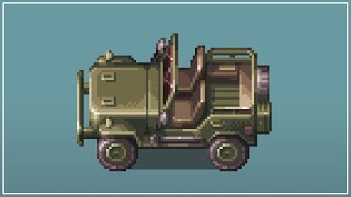 Pixel Art Timelapse Vehicle Game Asset - Jeep