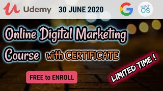 Digital Marketing Course with Certificate | FREE to Enroll