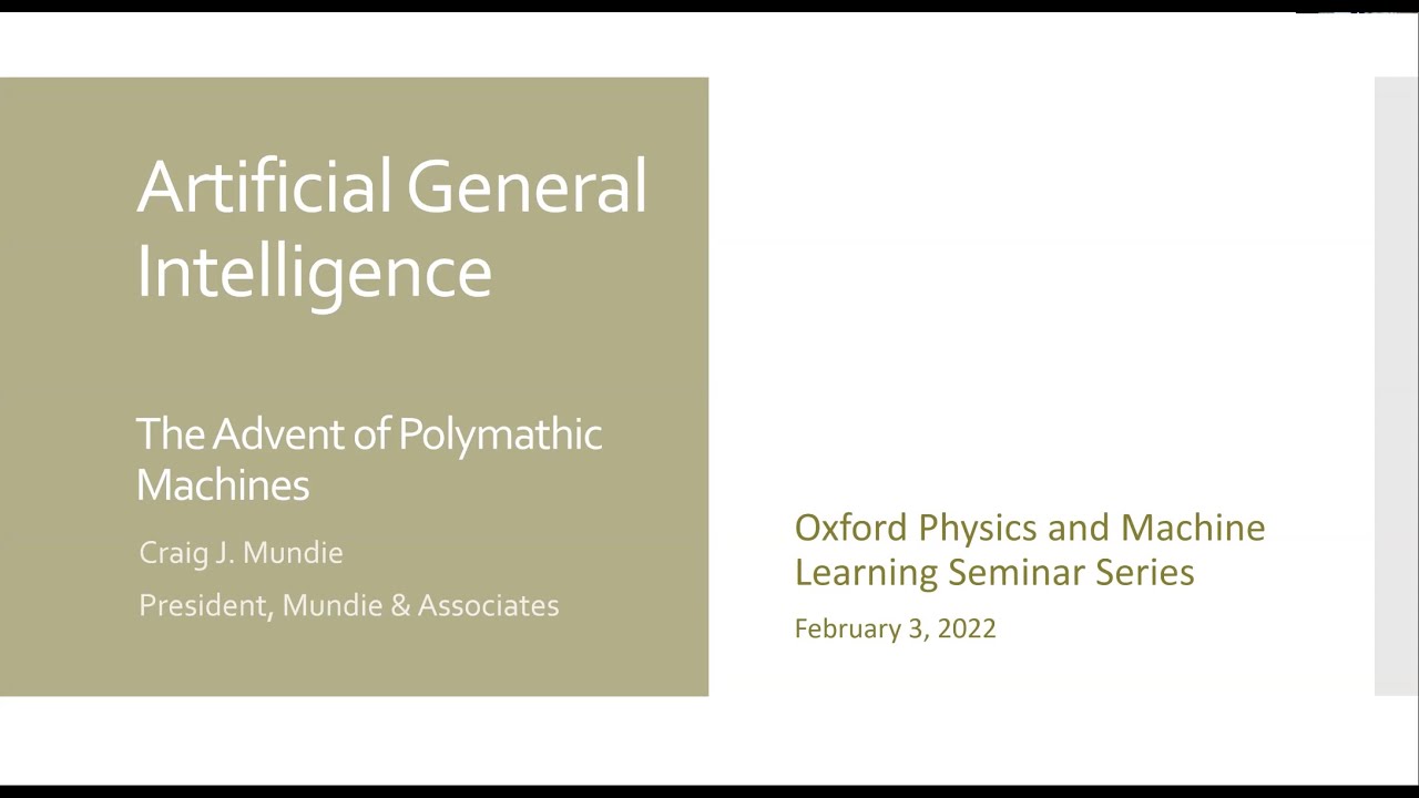 Craig Mundie: Artificial General Intelligence - The Advent of Polymathic Machines