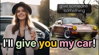 [Ditransitive Verbs Grammar] Conversation English Listening & Speaking Practice A2 Level