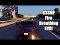 633HP Fire Breathing Evo - Assetto Corsa - Steering Wheel Gameplay