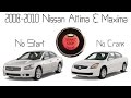 Nissan Maxima & Altima - No Start- Push start button unresponsive repair (steering lock failure)