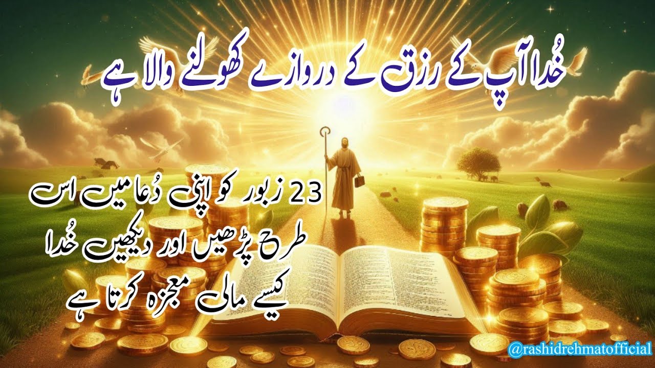 Powerful Psalm 23 Prayer Will Unlock Your Financial Blessing |  مالی خوشحالی کی دُعا | Zaboor 23