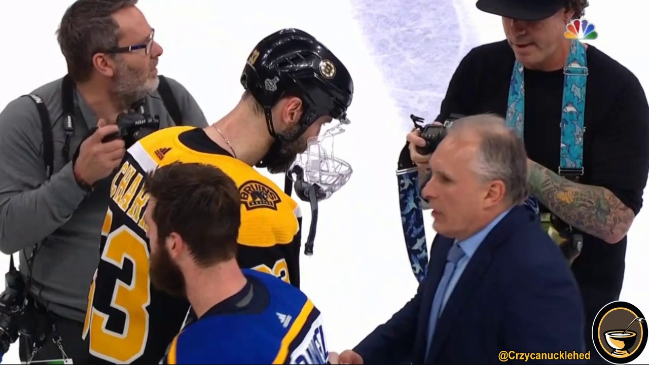 St Louis Blues Boston Bruins Game 7 Handshake line 6/12/19 - YouTube