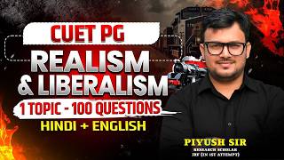 CUET PG Political Science 2026 | Realism and Liberalism | Political Theory