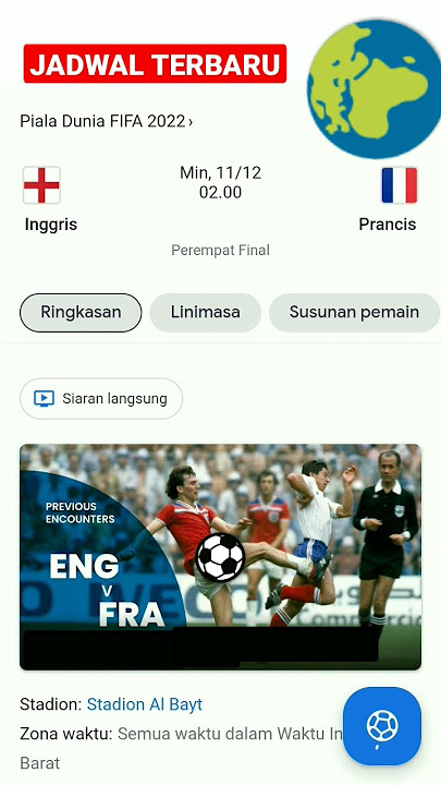 Inggris VS Prancis - Highlight FIFA World Cup Qatar 2022 #jadwal #recommended #bola #fifa #shorts