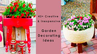 43+ Creative &amp; Inexpensive GARDEN Decorating Ideas | Креативные Недорогие Идеи Украшения САДА ДАЧИ