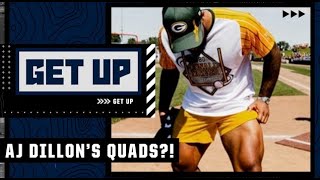 The Packers nickname AJ Dillon 'QUADZILLA' after his post on social media  👀