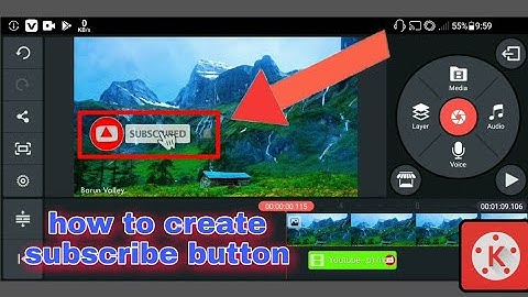 How to create subscribe button on your youtube video || KINEMASTER 2020