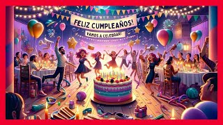 CANCION DE FELIZ CUMPLEAÑOS VAMOS A CELEBRAR!!