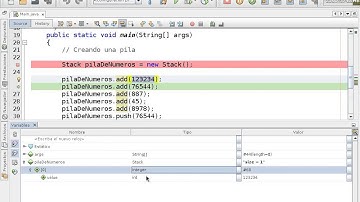 Uso de pilas en Java con la clase Stack