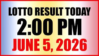 Lotto Result Today 2pm Draw June 5 2026 Swertres Ez2 Pcso