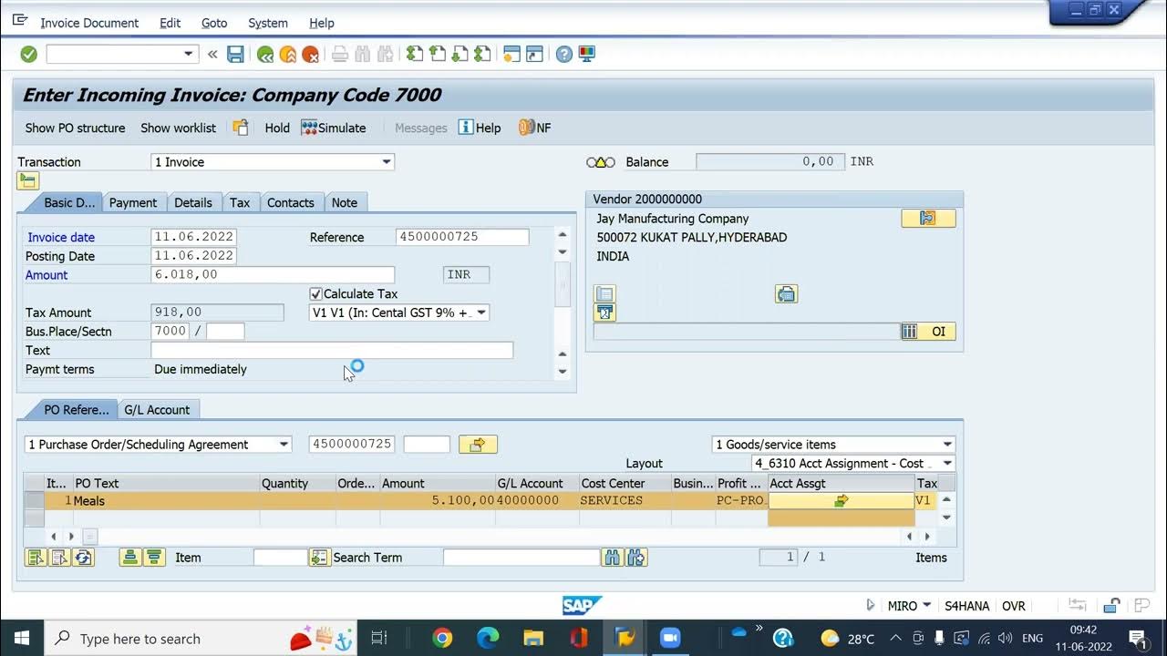 Blanket purchase order with system message in sap mm YouTube