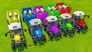 How about 'COLORFUL FARMING Adventures: SHEEP Load & MINI TRACTOR TRANSPORTING TRACTOR - FS22