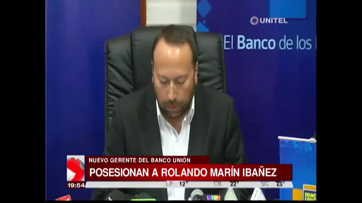 Directorio del Banco Unin posesion a Rolando Marn ...