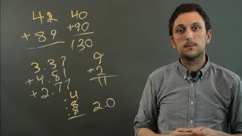 How to Use Front End Estimation When Adding Decimals : Fractions & Decimals