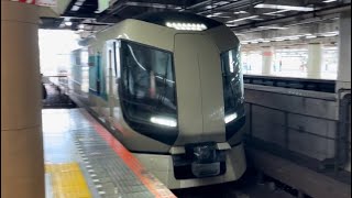 東武500系506編成が回送電車として北千住駅1番線を通過するシーン（2024.4.27.10:22）