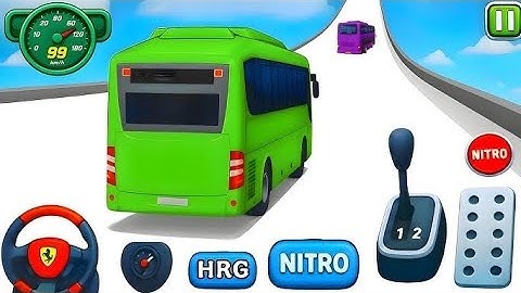 Crazy Bus Mega Ramp Impossible Racing - Bus Stunts Racing - Bus Simulator 3D - Android Gameplay