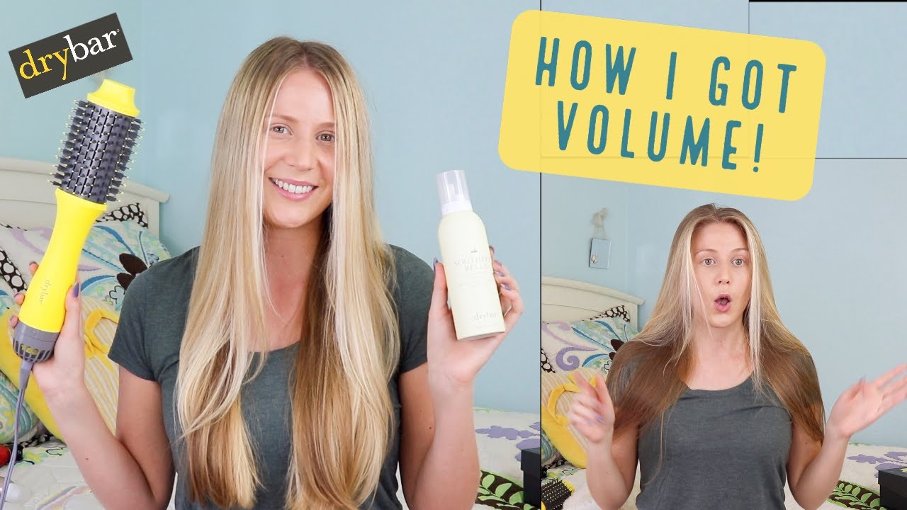 Giving my FLAT hair a MAJOR VOLUME BOOST Drybar Double Shot