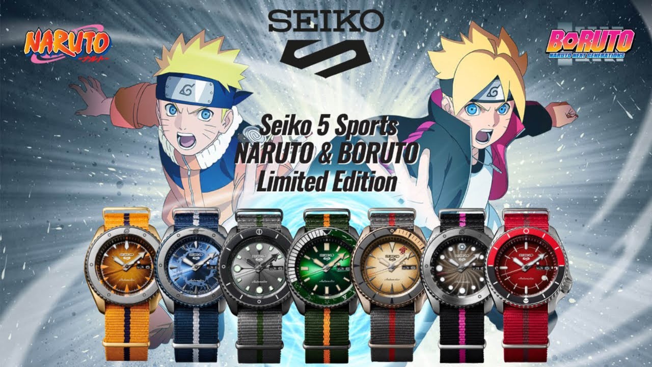 Seiko 5 Sports NARUTO & BORUTO Limited Edition unboxing