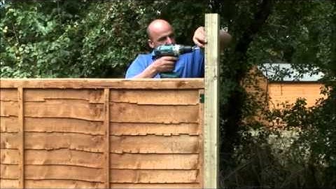 How to fix trellis onto a fence panel by Taylors Garden Buildings