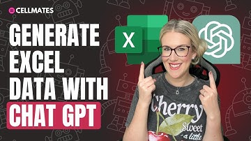🤖Genereer Excel-gegevens met Chat GPT - Maak oefendatasets!