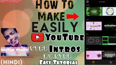 How To Make Intros Outros On Android With | ClipMaker Intro-Outro Kese Bnaye | In Hindi #IntroMaker
