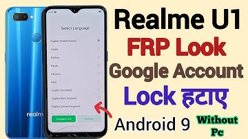Realme U1 (RMX1833) || FRP Bypass Code || Google Account Unlock Code || Without Pc || New Trick 2023