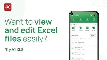 View, Sort & Edit Excel Files easily on Android Mobiles | XLS Editor & Viewer | Convert Excel to PDF