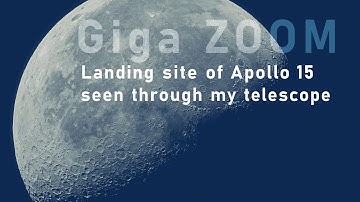 ZOOM - Landing site of Apollo 15 seen through my telescope