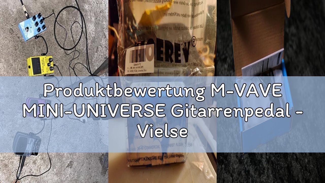 Produktbewertung M-VAVE MINI-UNIVERSE Gitarrenpedal - Vielseitiger digitaler Hall-Effekt mit 9 einzi