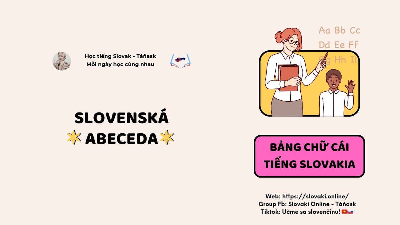 Bảng chữ cái tiếng Slovakia - Slovenská abeceda