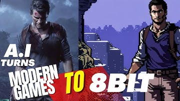 4K to 8Bit: AI turns Modern Games to 80s 8Bit Remakes