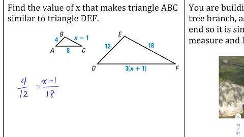 Honors Geometry 6.4 Prove Triangles Similar by SSS and SAS