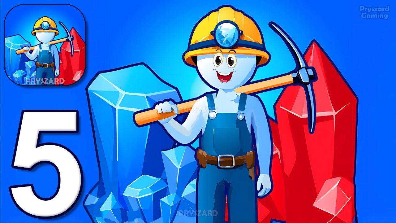 Mine Rush - Gameplay Walkthrough Part 5 - Crystal Quest Dig Mine and Conquer (iOS, Android)
