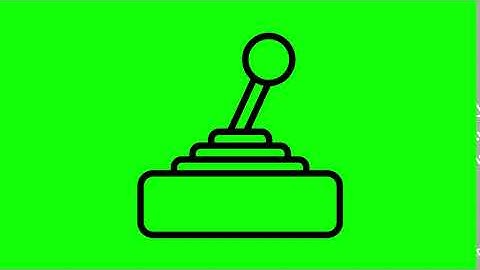 Animated Game Controller Icon on Green Screen With Pop-up Sound