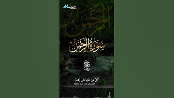 سورة الرحمن 🌿✨ | تلاوة خاشعة بصوت القارئ حمزة بوديب