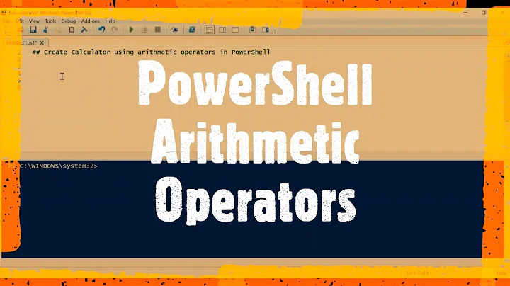 PowerShell Arithmetic Operators | Create calculator using Powershell