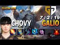 Gen chovy galio vs akshan mid  patch 148 kr ranked challenger  lolrec